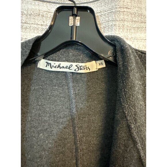 Michael Stars Charcoal Gray Open Front Cardigan Sweater Size XS - Picture 2 of 4